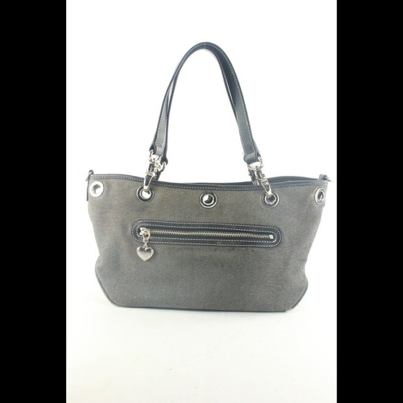Burberry Charcoal Denim Canvas Tote 1BUR912K - Picture 1 of 12